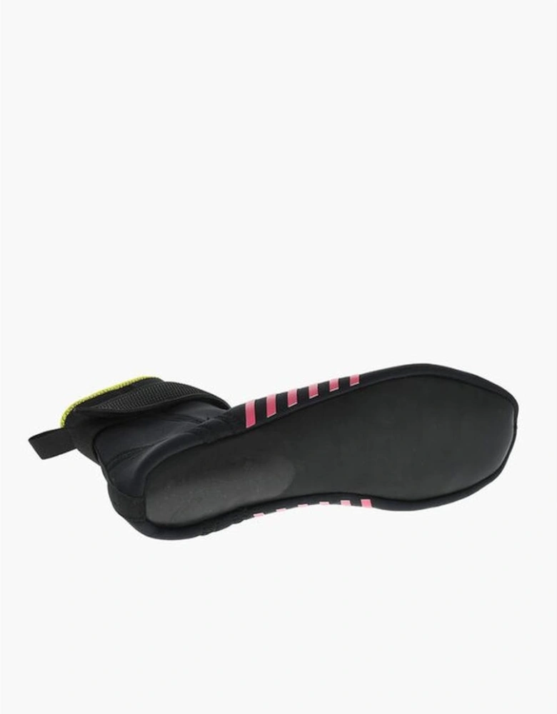 Rubber Sole Round Toe Sneakers Women - Black