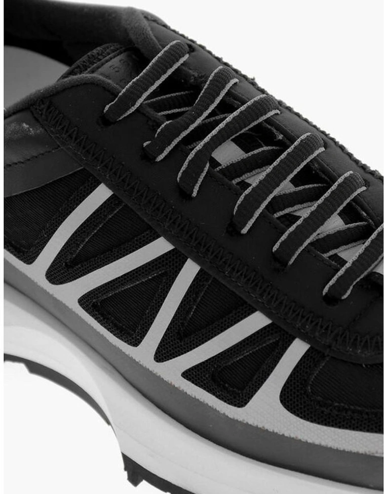 Canvas Round Toeline Sneakers with Rubber Sole Women - Black