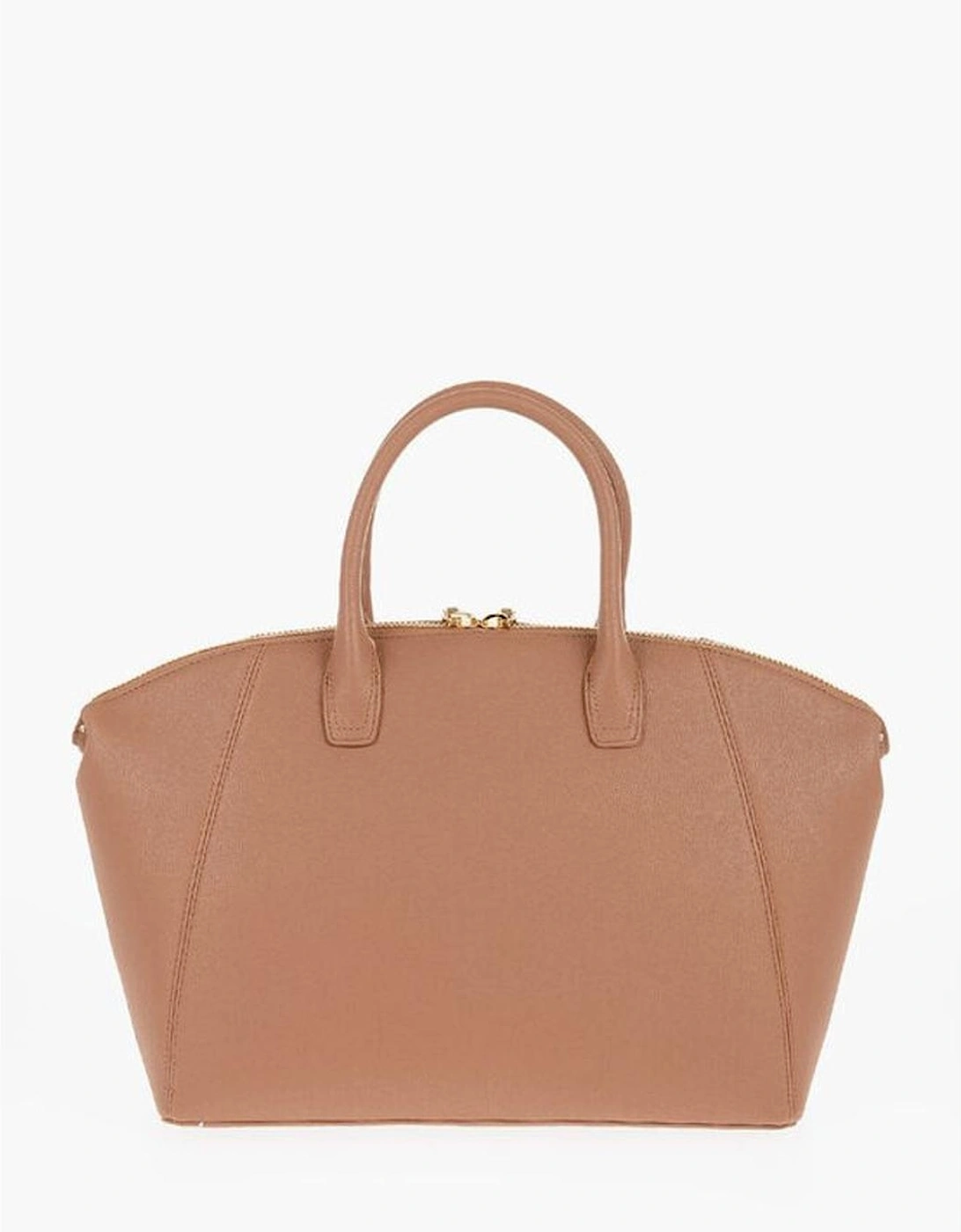Logo Metal Double Handle Shoulder Bag Women - Brown Tote Bags
