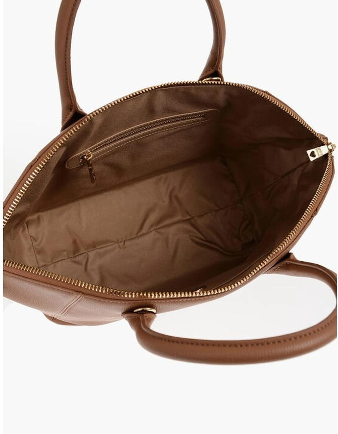 Logo Metal Double Handle Shoulder Bag Women - Brown Tote Bags