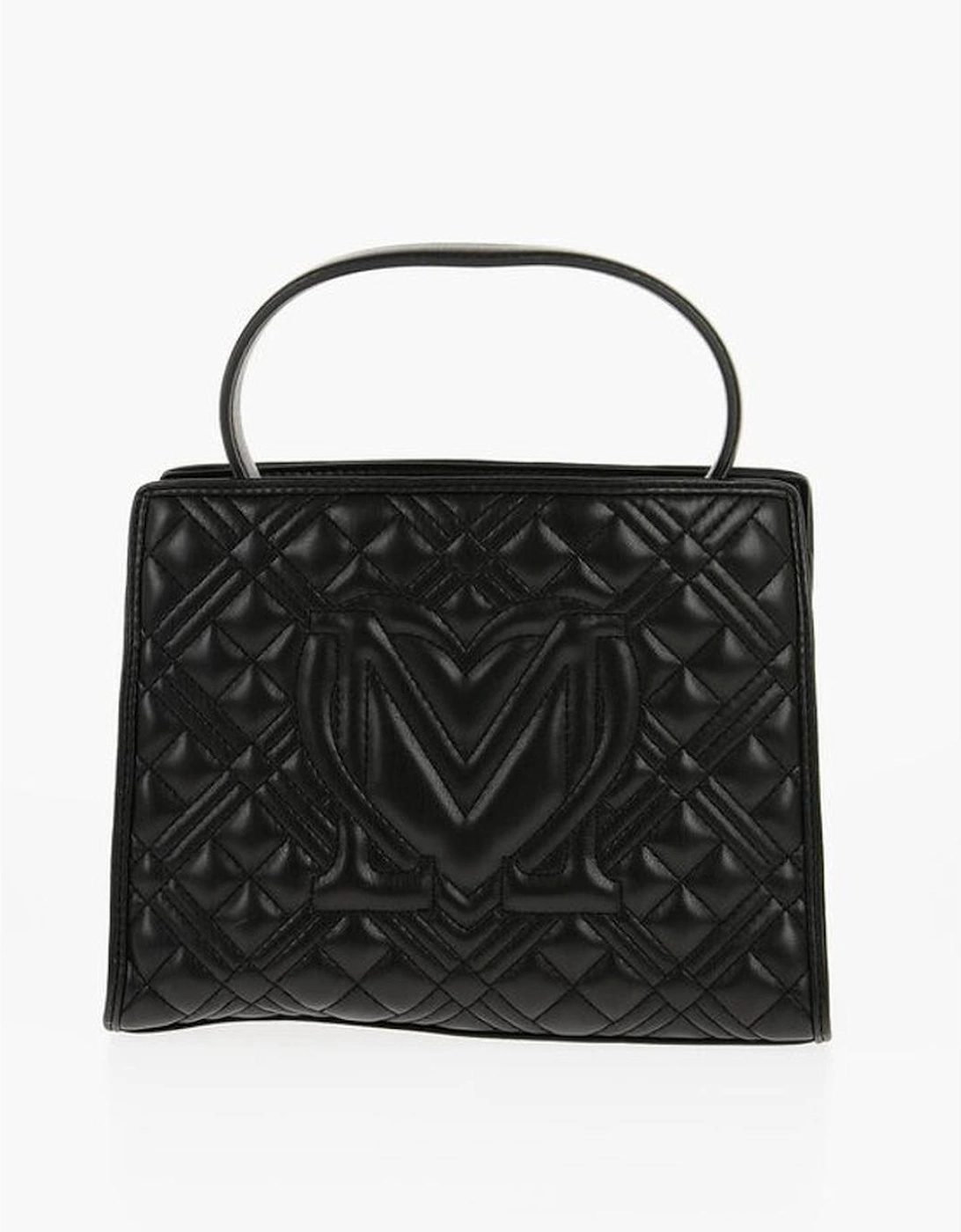 Eco-Leather Logo Shoulder Handbag Women - Black Tote Bags