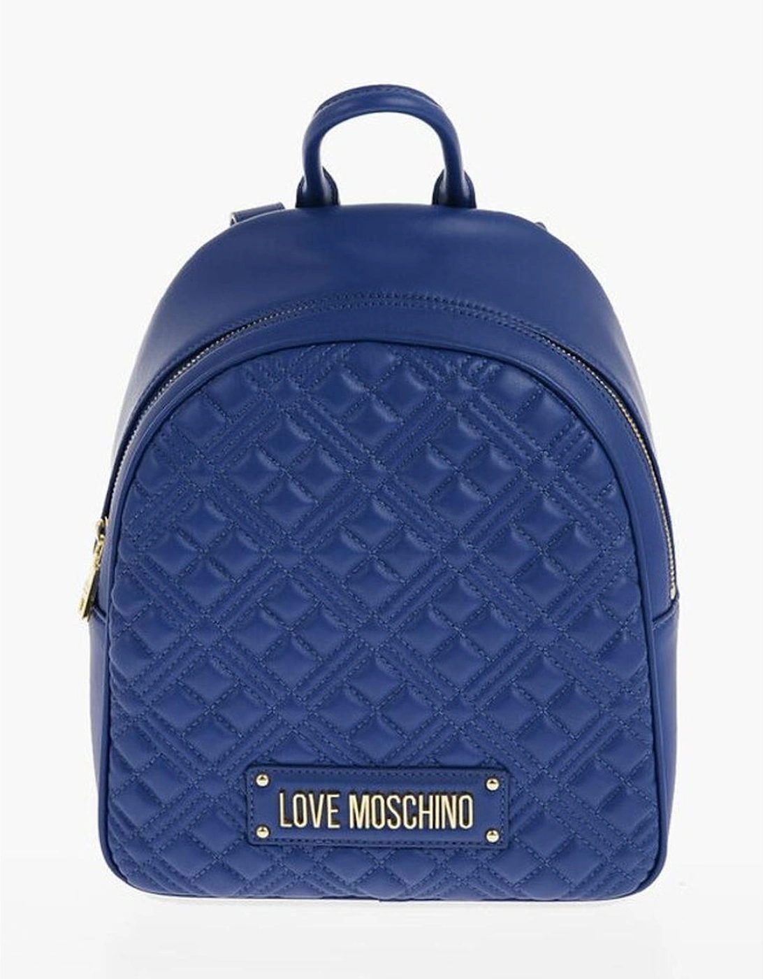 Logo Metal Zip Closure Shoulder Bag Women - Blue Backpacks, 5 of 4