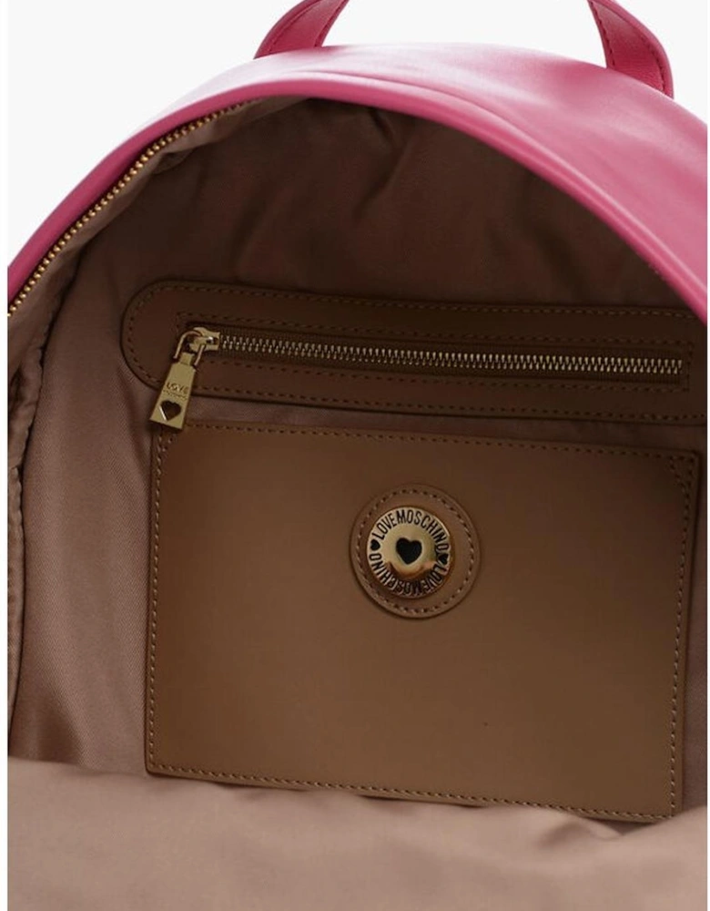 Metal Logo Solid Color Shoulder Bag Women - Multicolor Backpacks