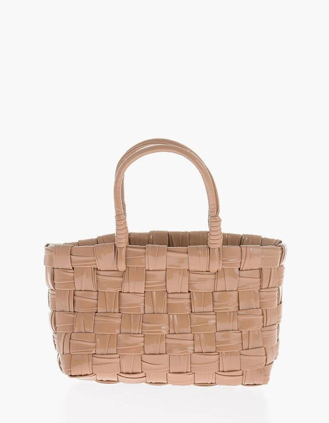 Solid Color Double Handle Handbag Women - Beige Tote Bags, 4 of 3