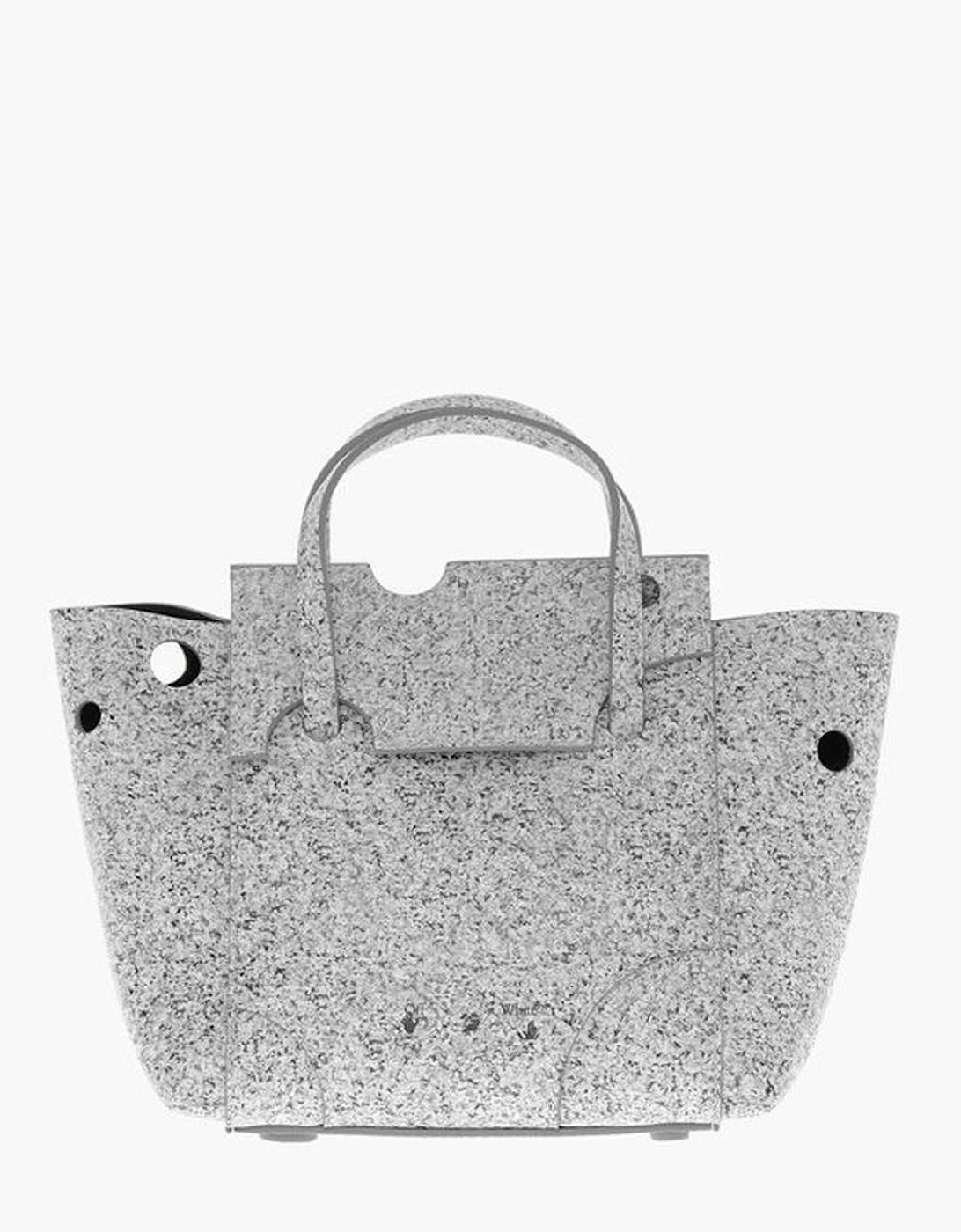 Leather Handbag with Adjustable and Removable Strap Women - Gray Tote, 6 of 5