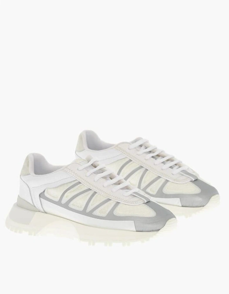 Lace-Up Sneakers with Rubber Sole Women - White