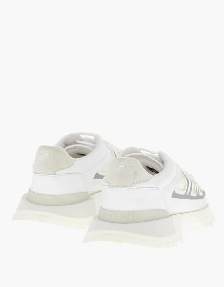 Lace-Up Sneakers with Rubber Sole Women - White