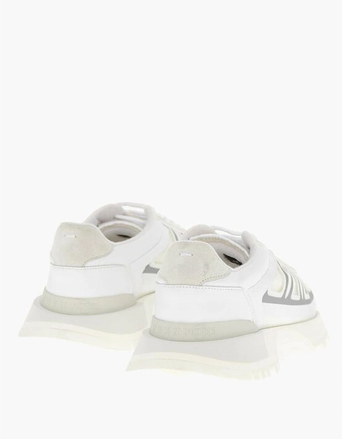 Lace-Up Sneakers with Rubber Sole Women - White