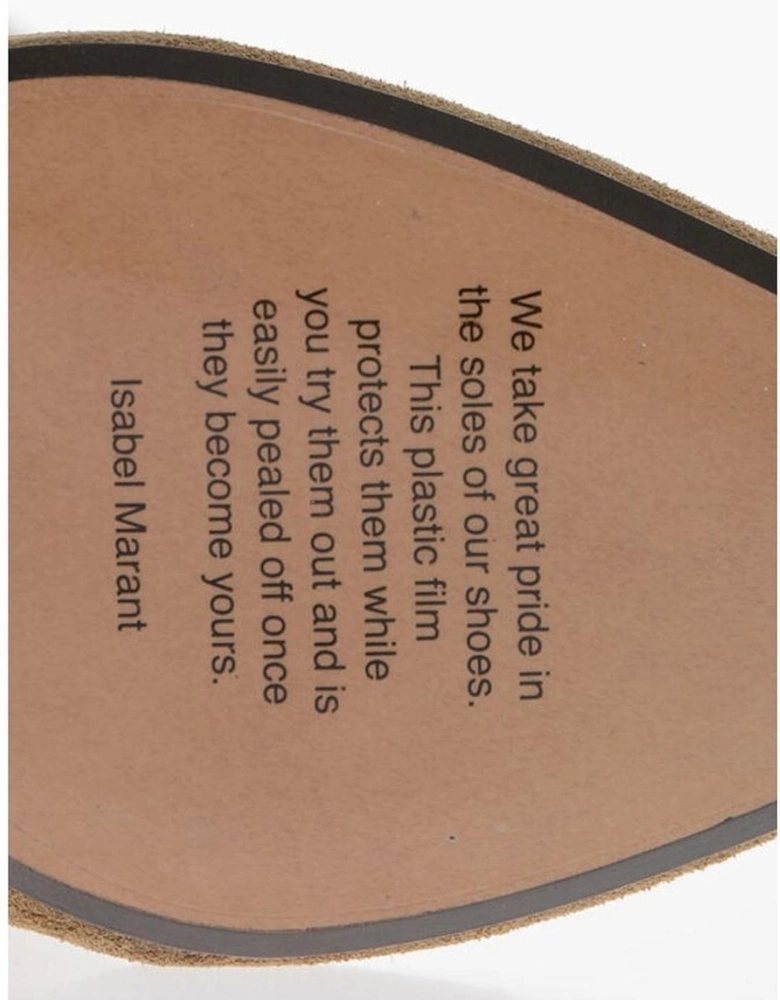 Knee-High Pull-On Leather Boots Women - Beige