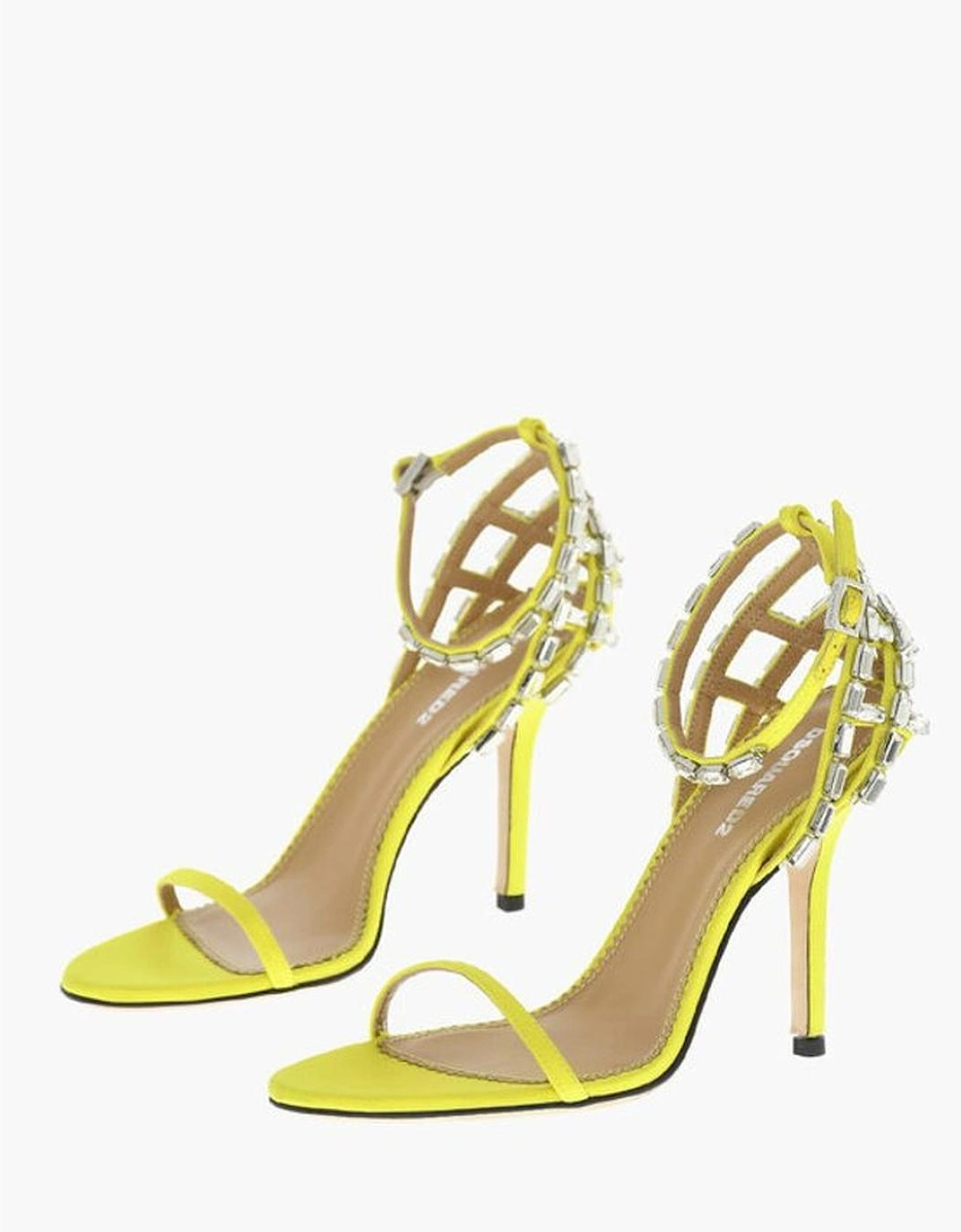 Buckle Ankle Strap Stiletto Heels Women - Yellow Sandals, 6 of 5