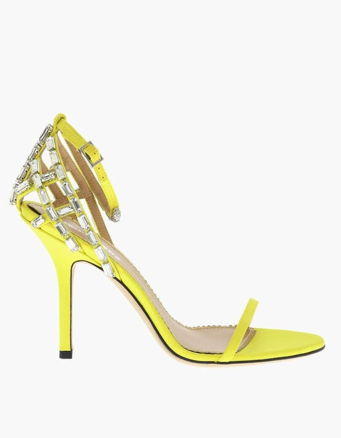 Buckle Ankle Strap Stiletto Heels Women - Yellow Sandals