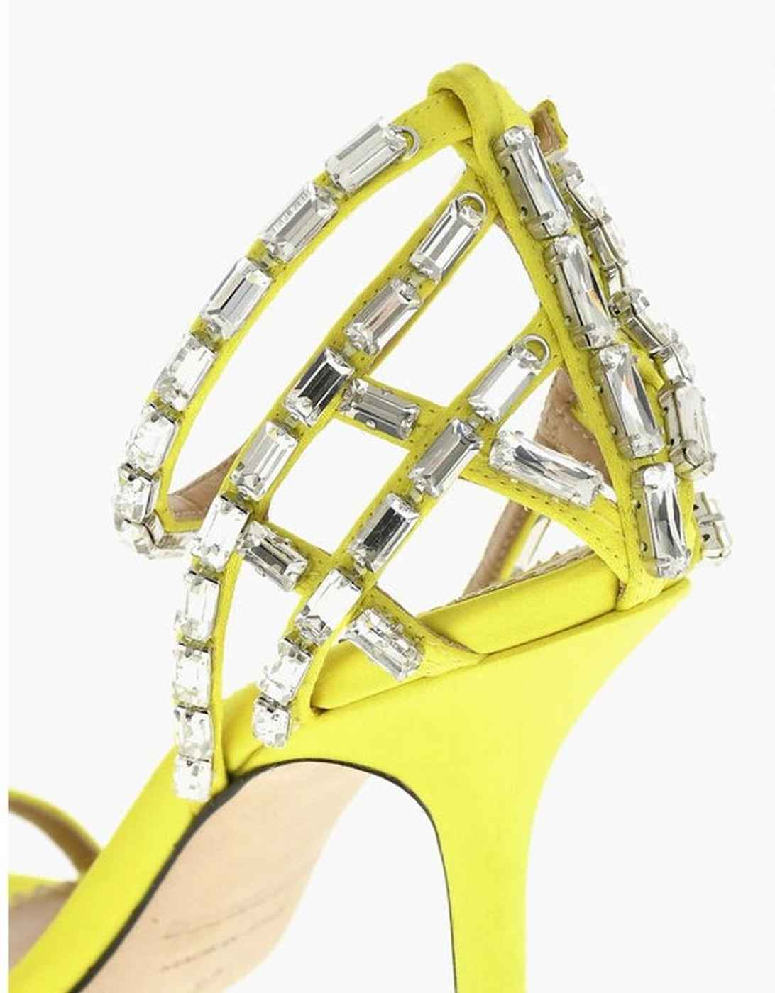 Buckle Ankle Strap Stiletto Heels Women - Yellow Sandals