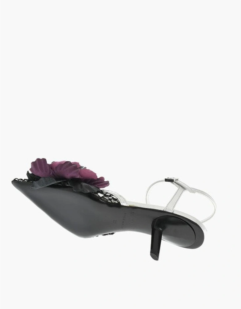Leather Sole Ankle Strap Sandals Women - Silver
