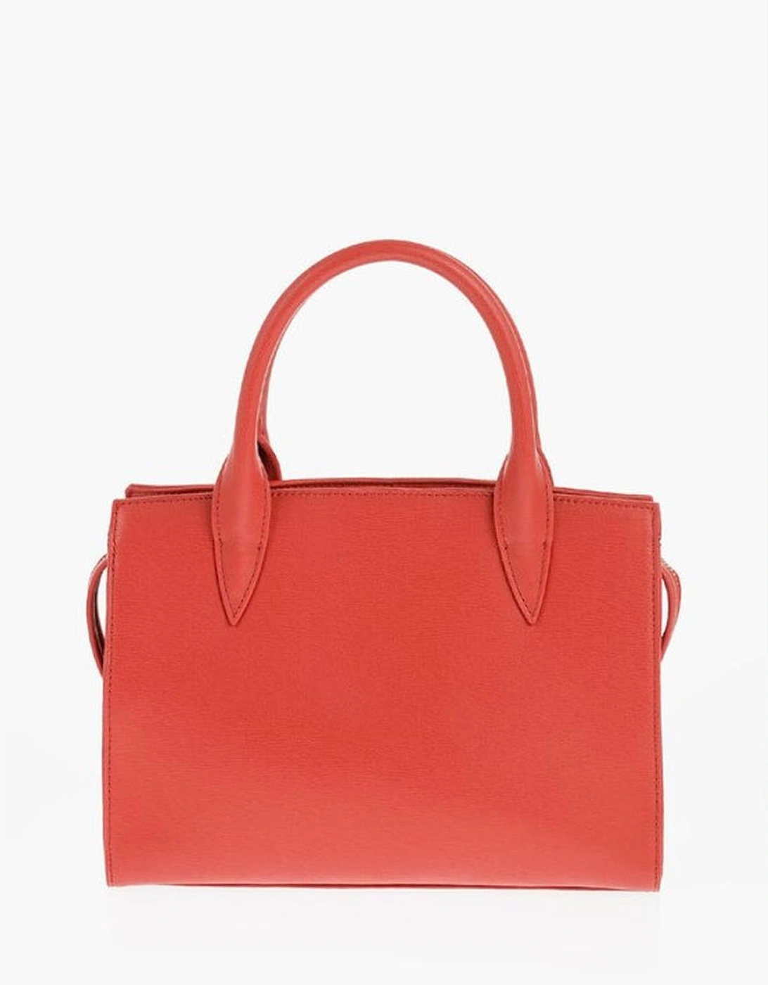 Logo Metal Double Handle Shoulder Bag Women - Red Tote Bags