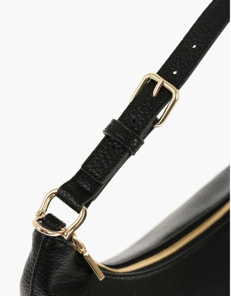Adjustable Strap Eco-Leather Shoulder Bag Women - Black