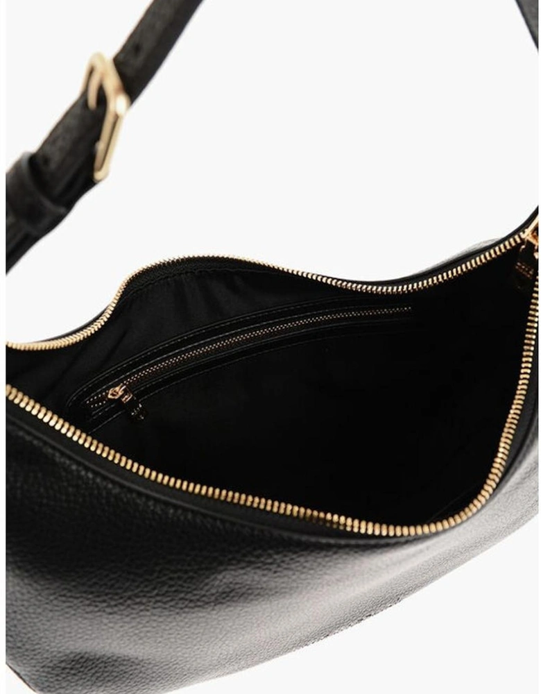 Adjustable Strap Eco-Leather Shoulder Bag Women - Black