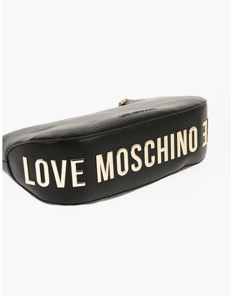 Adjustable Strap Eco-Leather Shoulder Bag Women - Black