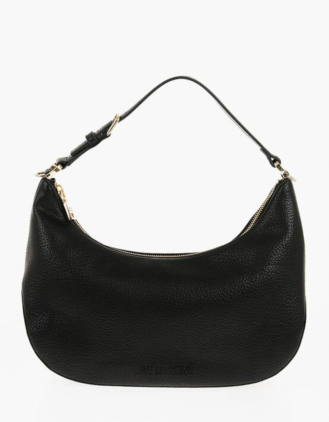 Adjustable Strap Eco-Leather Shoulder Bag Women - Black, 7 of 6