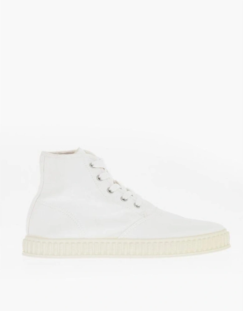 Lace-up Rubber Sole Sneakers Women - White