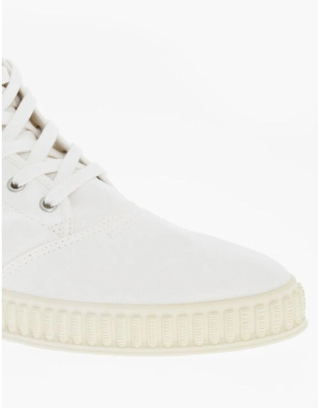 Lace-up Rubber Sole Sneakers Women - White