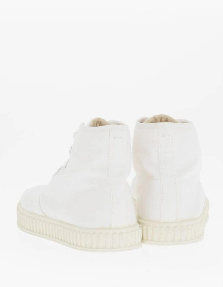 Lace-up Rubber Sole Sneakers Women - White