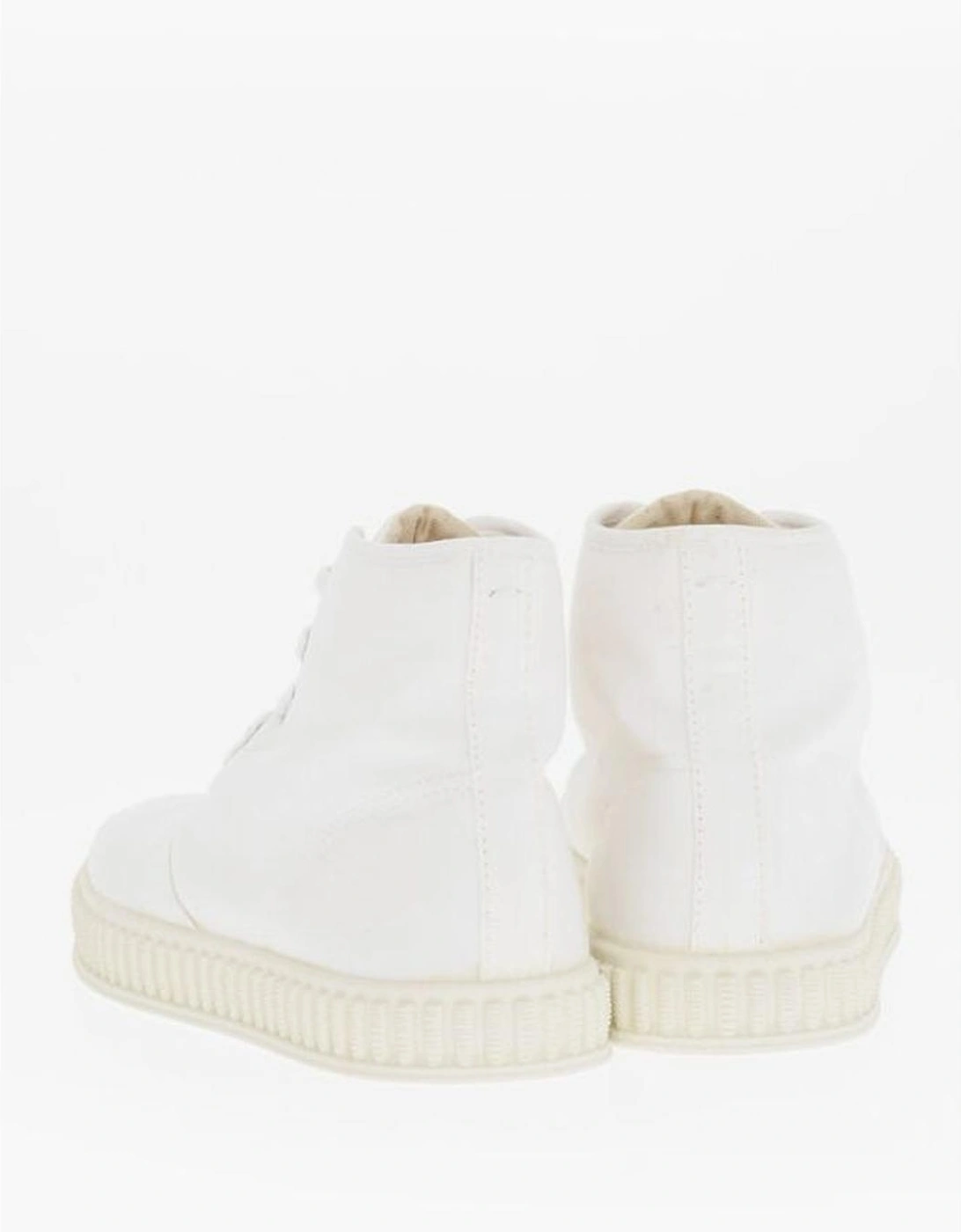 Lace-up Rubber Sole Sneakers Women - White