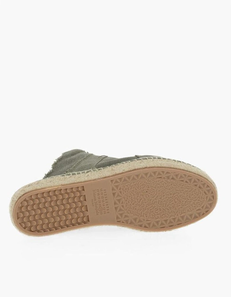 Handcrafted Lace-Up Techno Fabric Sneakers Women - Green