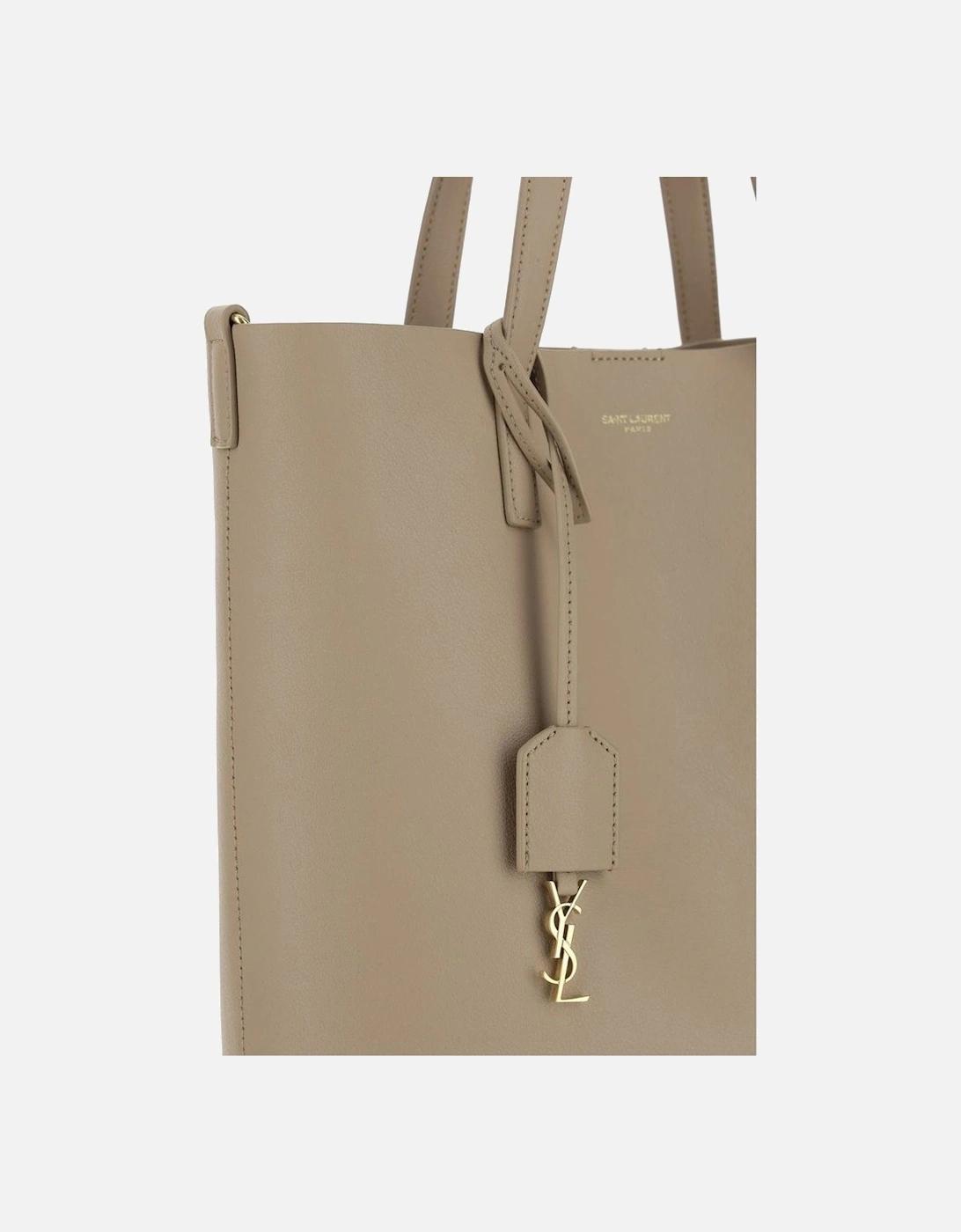 Calfskin Shopping Toy Handbag with Shoulder Strap Women - Beige