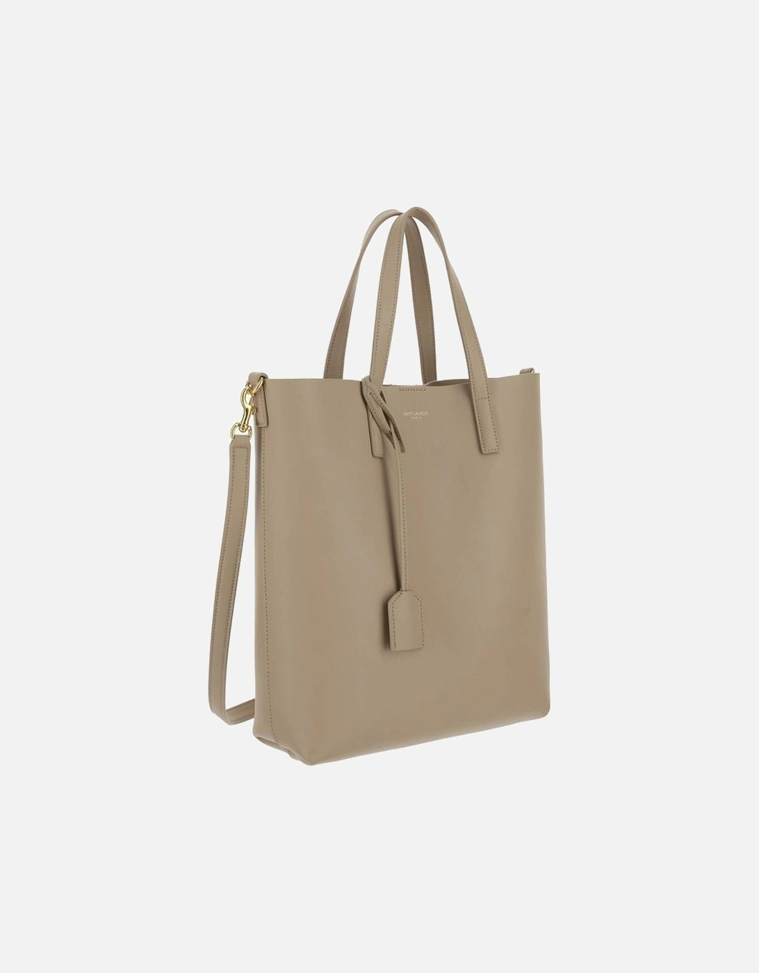 Calfskin Shopping Toy Handbag with Shoulder Strap Women - Beige