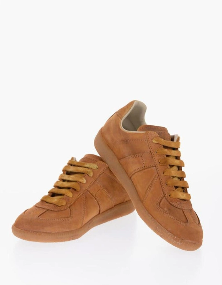 Lace-up Leather Sneakers Women - Brown