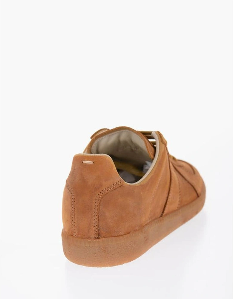 Lace-up Leather Sneakers Women - Brown