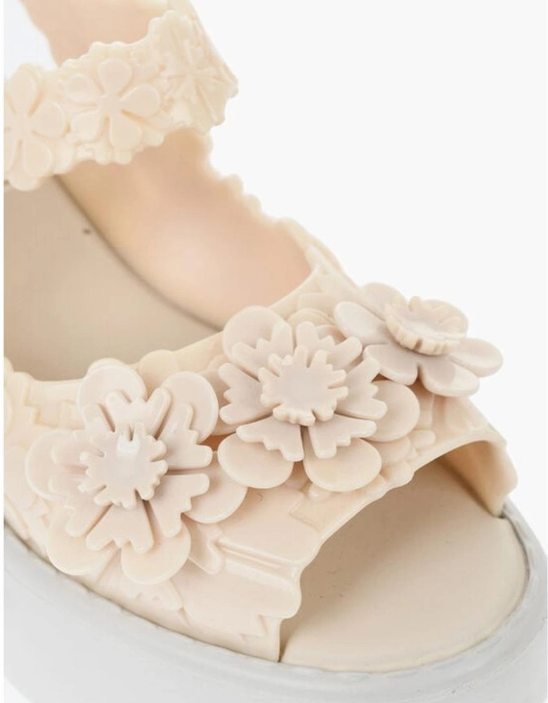 Rubber Sole Platform Sneakers Women - White Sandals