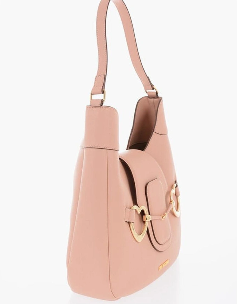 Eco-Leather Shoulder Handbag with Zip Closure Women - Multicolor
