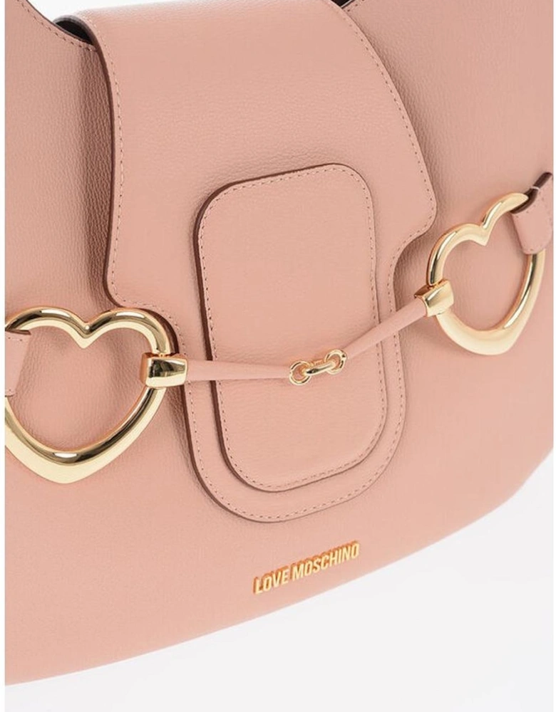 Eco-Leather Shoulder Handbag with Zip Closure Women - Multicolor