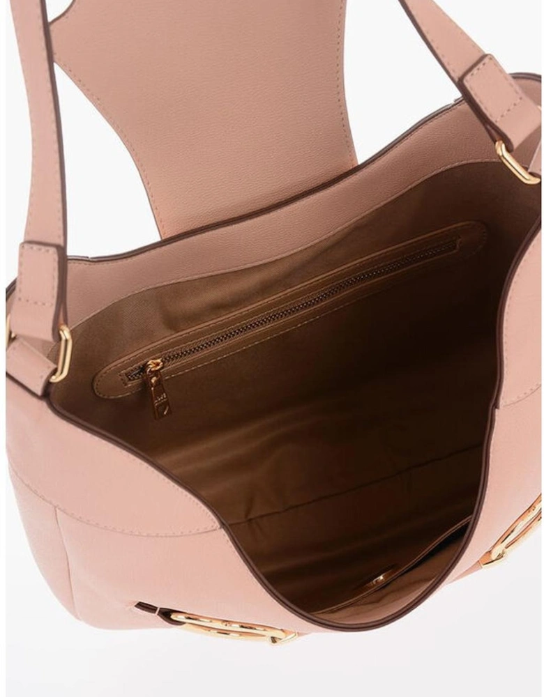 Eco-Leather Shoulder Handbag with Zip Closure Women - Multicolor