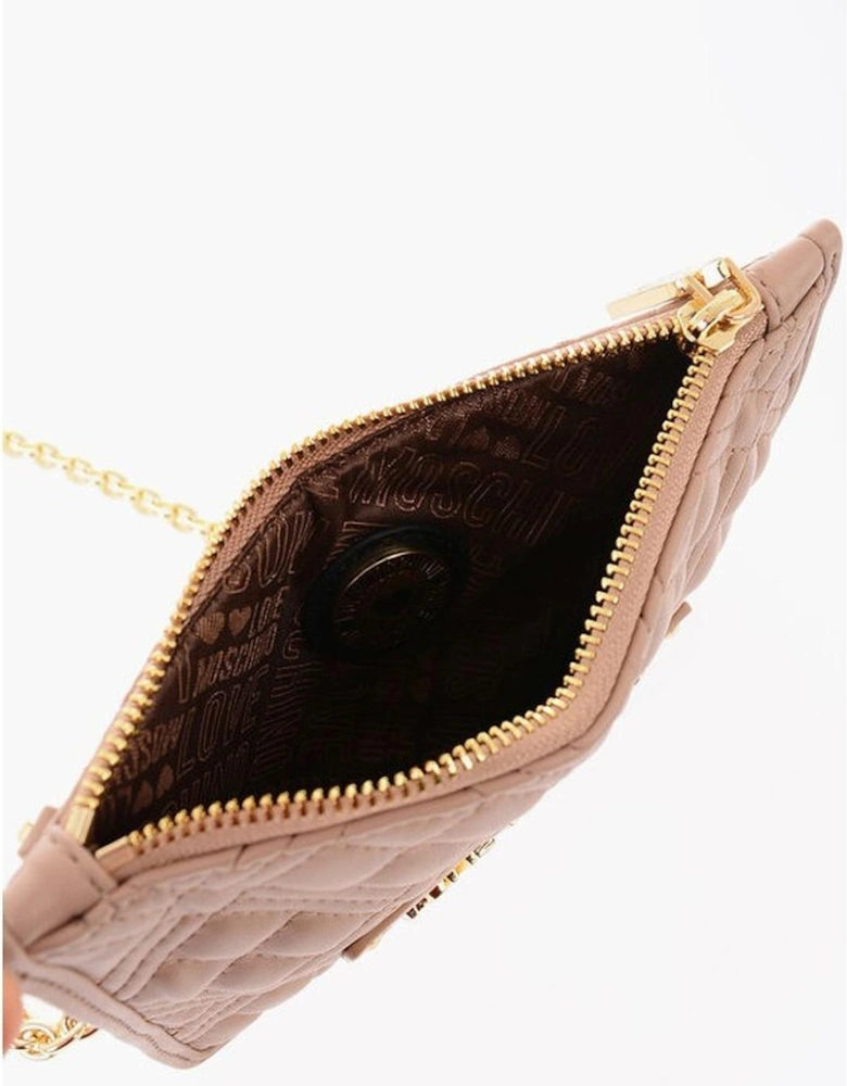 Eco-Leather Handbag with Removable Shoulder Strap Women - Beige Tote