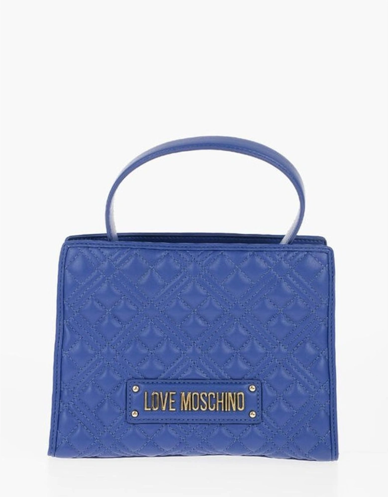 Eco-Leather Shoulder Bag with Adjustable Strap Women - Blue Tote Bags