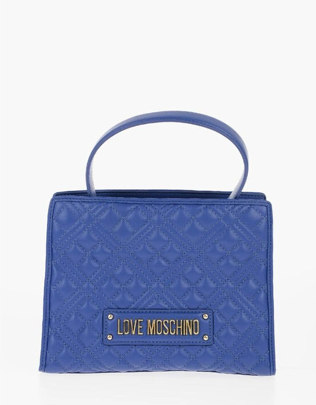 Eco-Leather Shoulder Bag with Adjustable Strap Women - Blue Tote Bags, 5 of 4