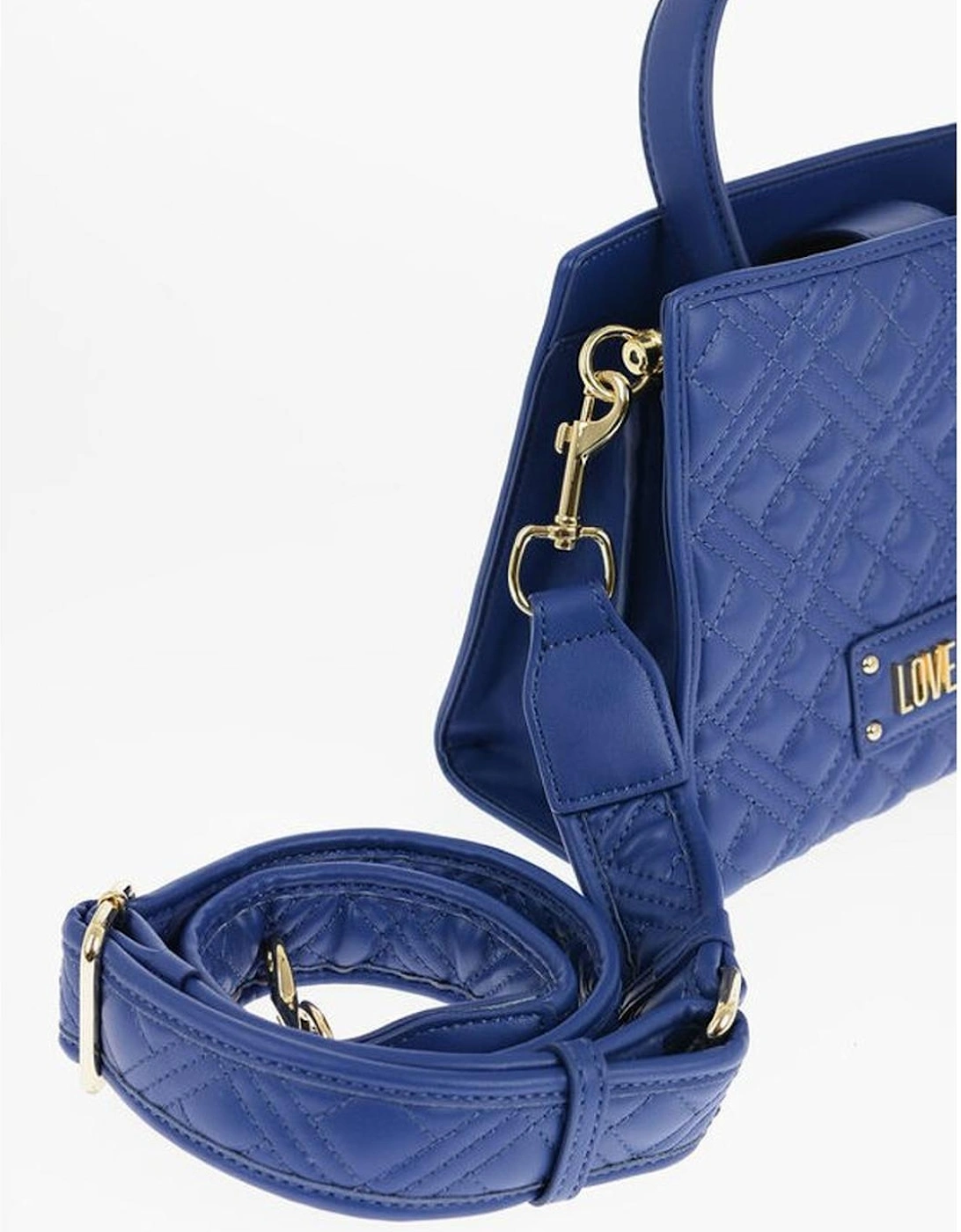 Eco-Leather Shoulder Bag with Adjustable Strap Women - Blue Tote Bags