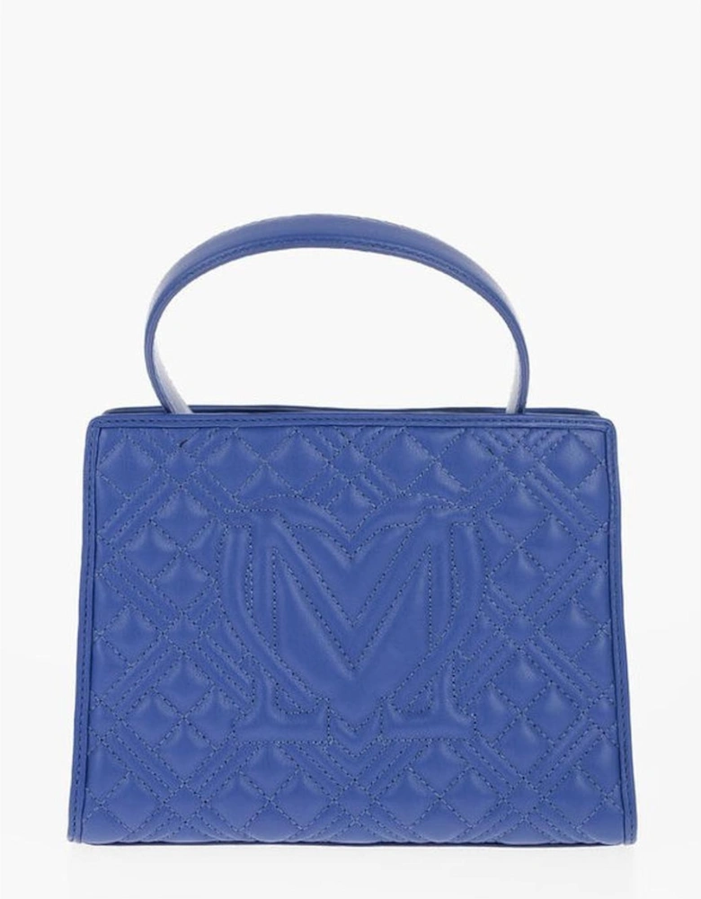 Eco-Leather Shoulder Bag with Adjustable Strap Women - Blue Tote Bags