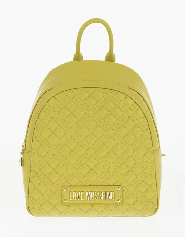 Zip Closure Shoulder Bag with Logo Women - Green Backpacks
