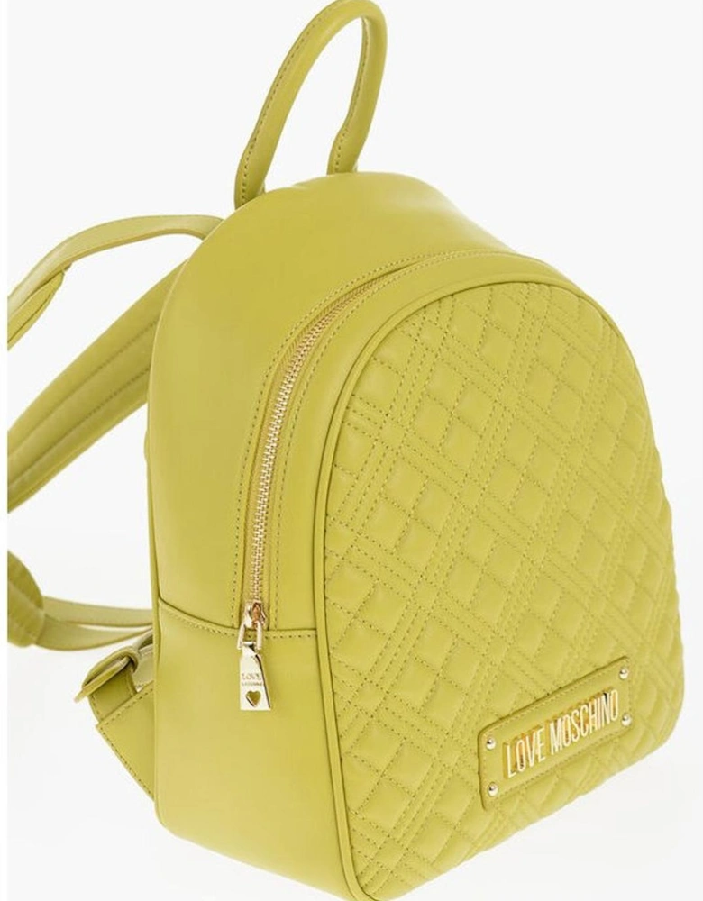 Zip Closure Shoulder Bag with Logo Women - Green Backpacks