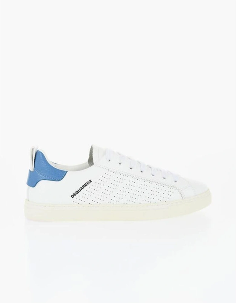 Lace-up Leather Sneakers with Rubber Sole Women - White