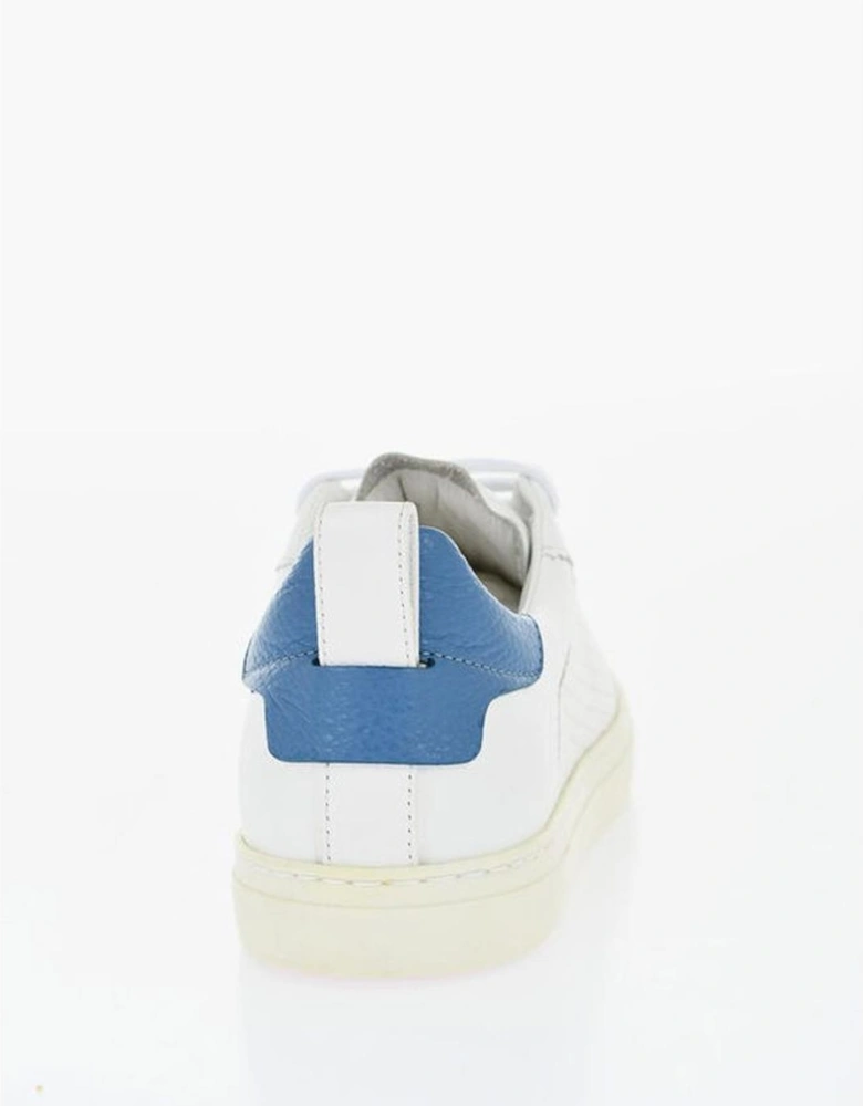 Lace-up Leather Sneakers with Rubber Sole Women - White