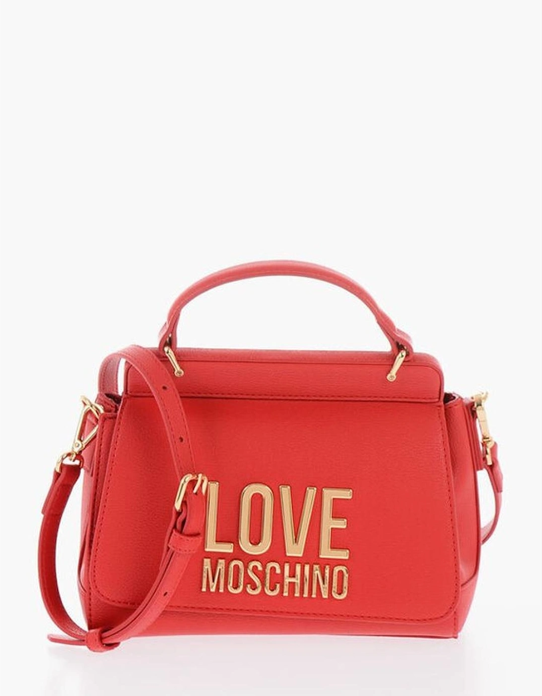 Solid Color Eco-Leather Shoulder Handbag Women - Red Tote Bags, 6 of 5