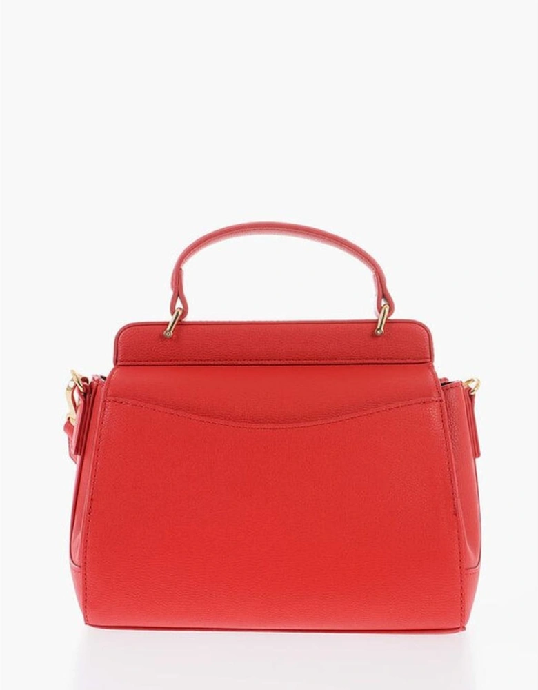 Solid Color Eco-Leather Shoulder Handbag Women - Red Tote Bags