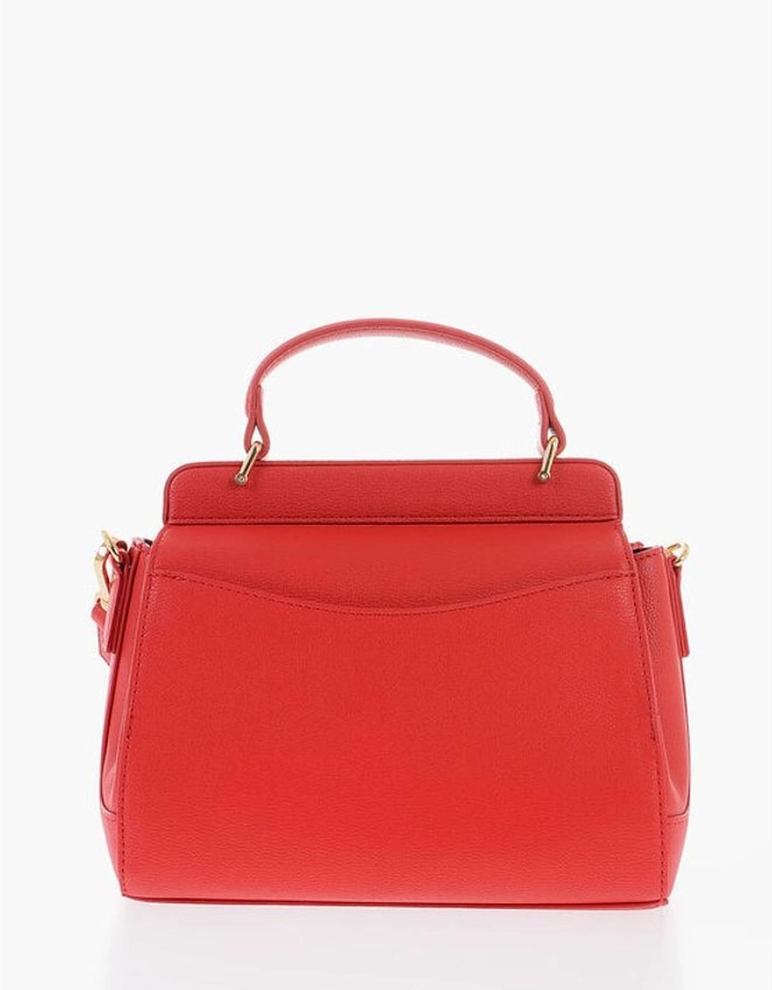 Solid Color Eco-Leather Shoulder Handbag Women - Red Tote Bags
