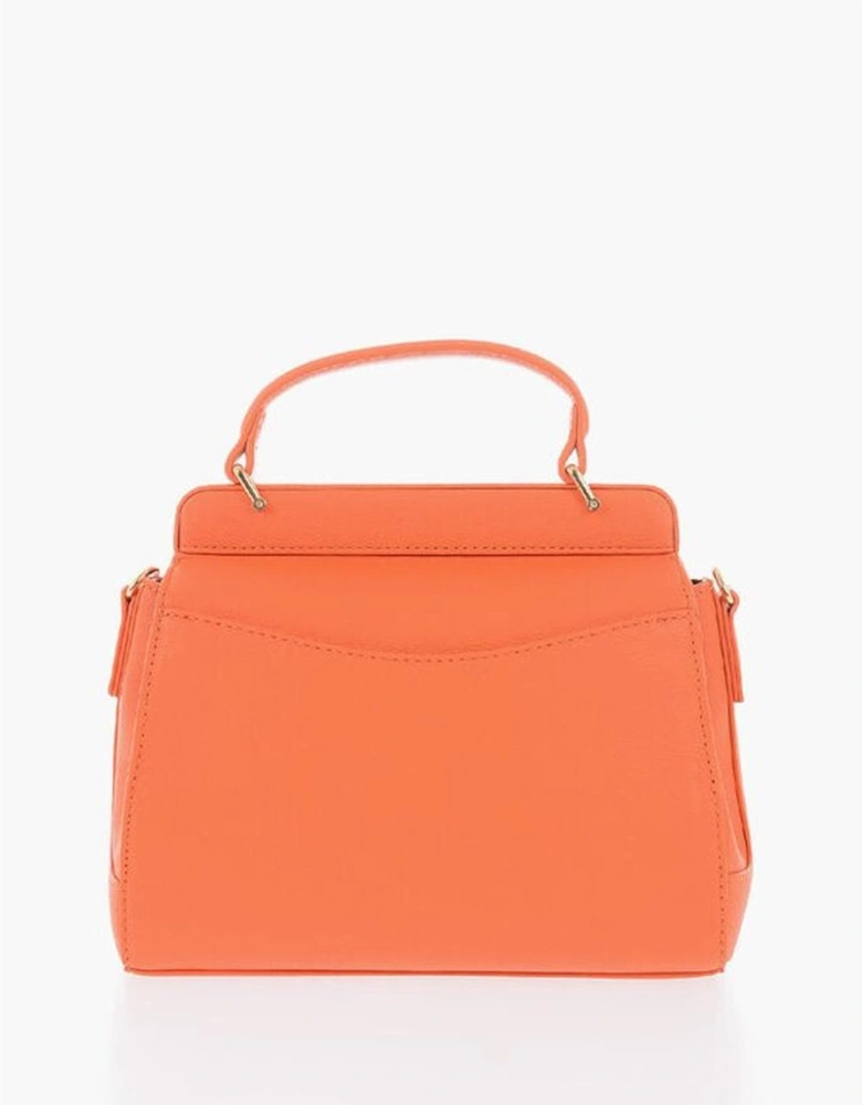Eco-Leather Handbag with Adjustable Strap Women - Orange Tote Bags