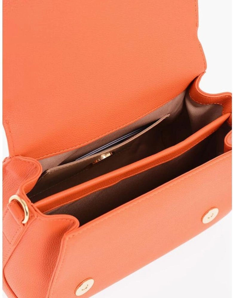 Eco-Leather Handbag with Adjustable Strap Women - Orange Tote Bags