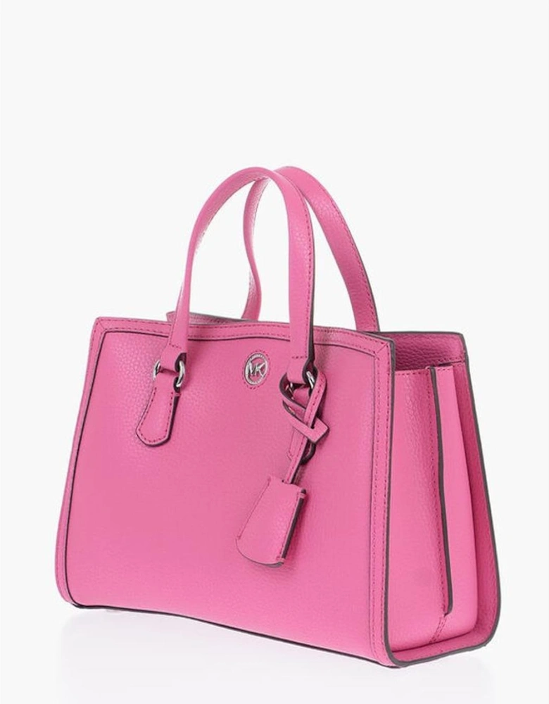 Handbag with Zip Closure and Metal Charms Women - Multicolor Tote Bags